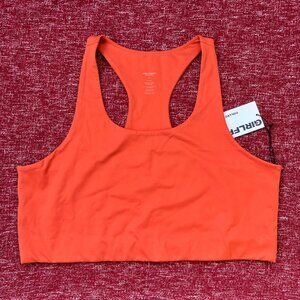 Girlfriend Collective Paloma Racerback Sports Bra Womens 4XL Orange Compression